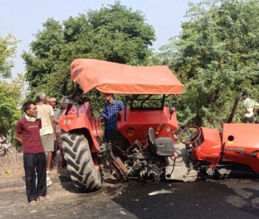 UP Road Accident: तेज रफ्तार डीसीएम ने ट्रैक्टर और ऑटो में टक्कर मारी, दो की मौत, पांच घायल
